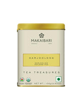 Makaibari Tea Treasures Darjoolong Tea - 100gm Tin Caddy, 3.5 Ounce | USDA Certified Premium Darjeeling Oolong Tea - Natural Detox Tea, Semi-Fermented Oolong Whole Loose Leaf | Medium Caffeine